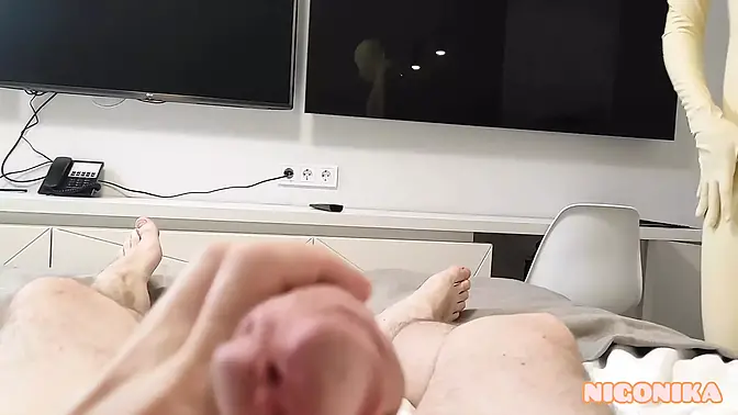 Russian beauty Vika rides and gets fucked in latex during intense BDSM play