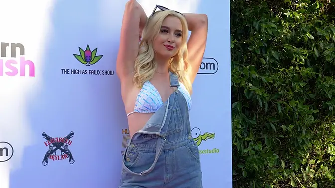 Ryan Pownall gets interviewed in revealing outfits for the Summer Games