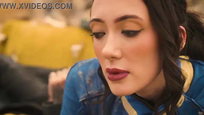 Sage Hunter's rough fuck and facial in Fallout cosplay parody