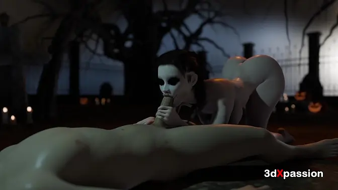 Secret Halloween graveyard orgies with wild hardcore sex