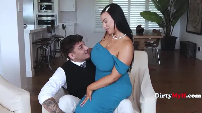 Secret-keeping MILF rides cock hard by the pool