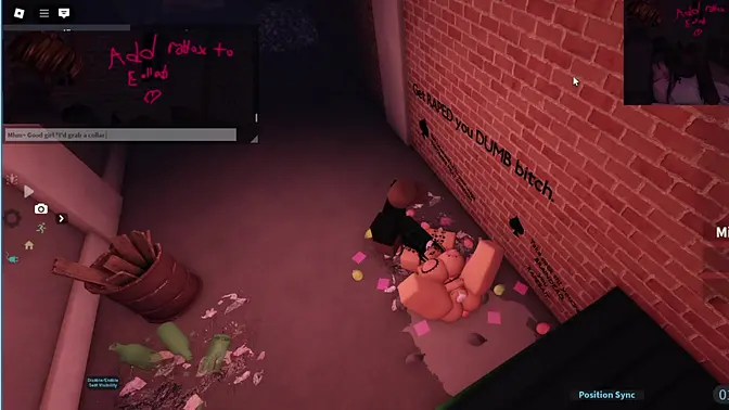 Secretary gets pounded by black thug in ROBLOX condo