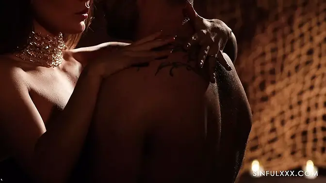 Sensual couple seduces each other with big cocks and oiled asses