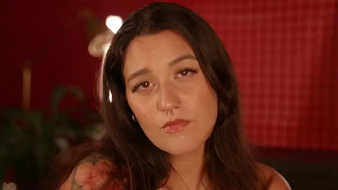 Sensual girlfriend gives POV JOI with eye contact