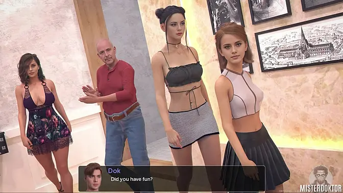 Sexy babe's perfect body turns him on