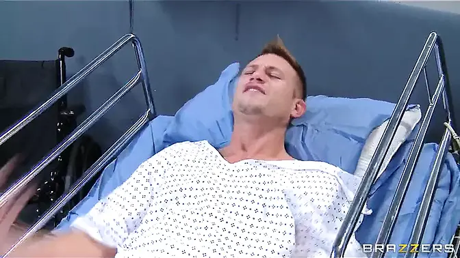 Sexy blonde doctor Alena Croft sucks and fucks her big-dicked patient