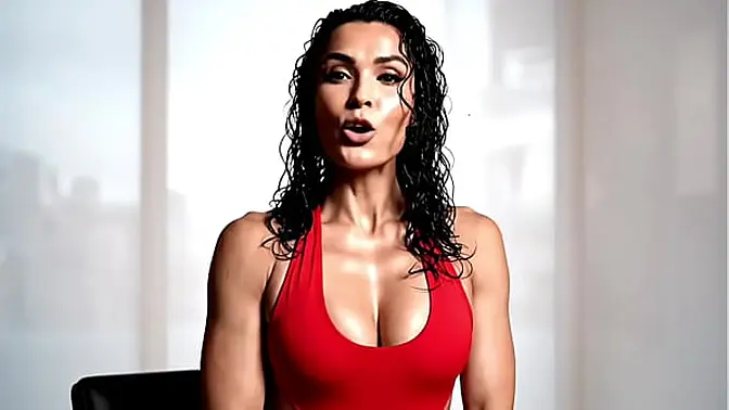 Sexy brunette milf gets doggystyle fucked with POV