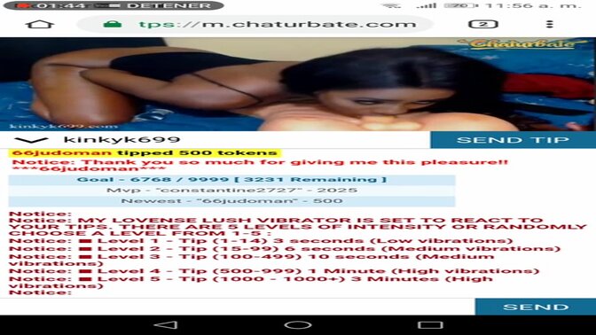 Sexy ebony webcam babe gets it on