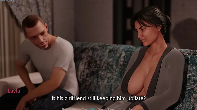 Sexy milf cheats on husband in 3D hentai game