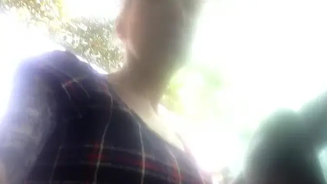 Sexy milf seduced by car passenger while parking in a public space 