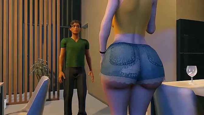 Sexy older roommate seduces virgin and takes his anal