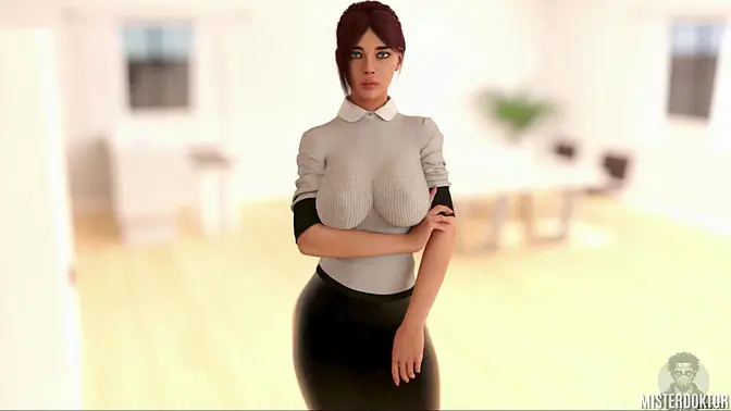 Sexy Teen Brunette with Perfect Big Tits