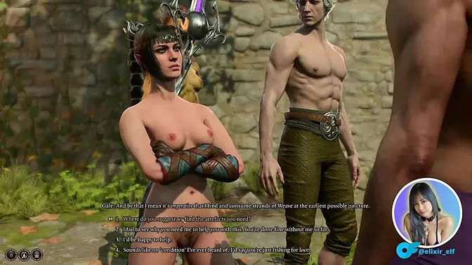 Shadowheart's bare skin and steamy moments in Baldur's Gate 3