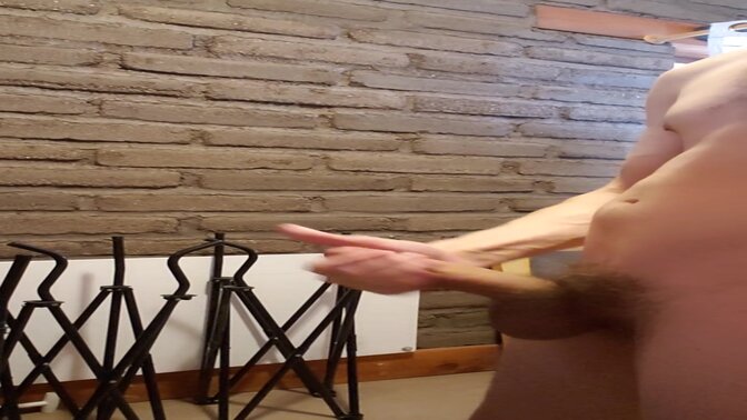 Shake my ass for you and show my big cock WHACKIN A BIG ONE