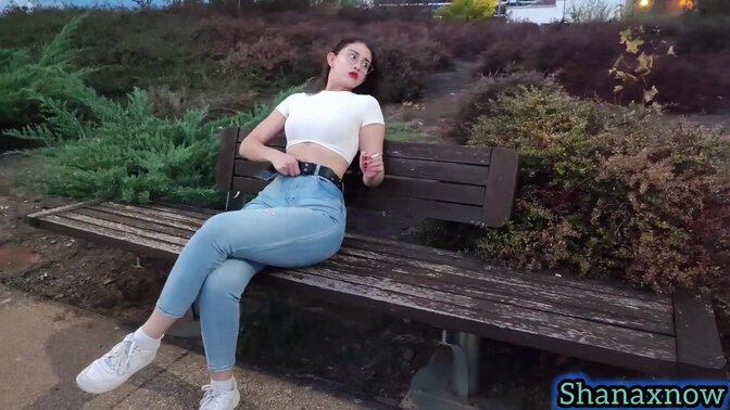 SHANAXNOW SMOKING FETISH BIG ASS WALKING IN TIGHT JEANS V