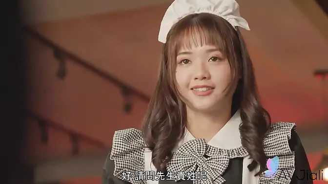 Shaved pussy maid gets fucked hard by client