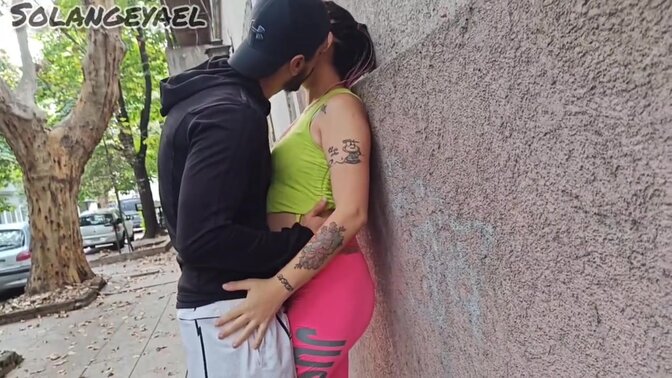 She is caught by a physical education teacher on a public street
