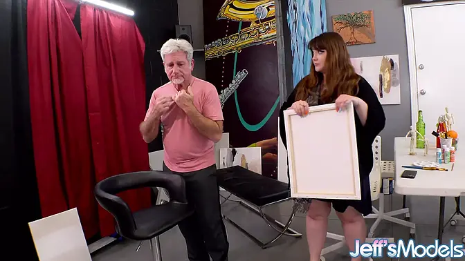 Shy model gets his tight hole stretched by a big asses BBW