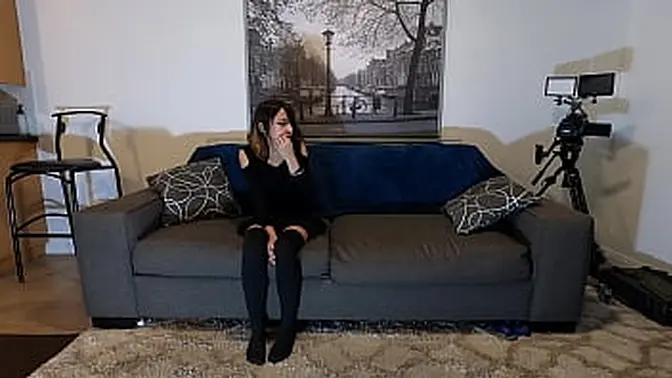 Skinny Asian slut gags on cock in hardcore POV anal