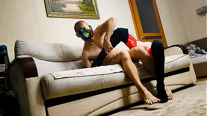 Skinny MILF cheats on husband with tight holes in lingerie