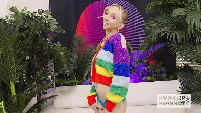 Skinny teen Breezy Bri loves big dick in rough sex