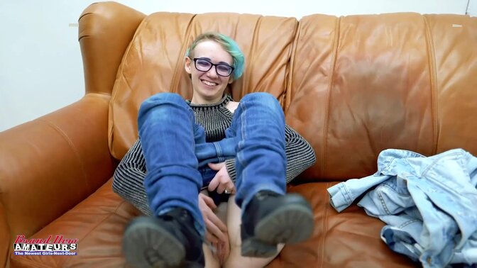 Slim Blonde Coed Amateur Raven Messy Deepthroat Toys Squirting Fun!