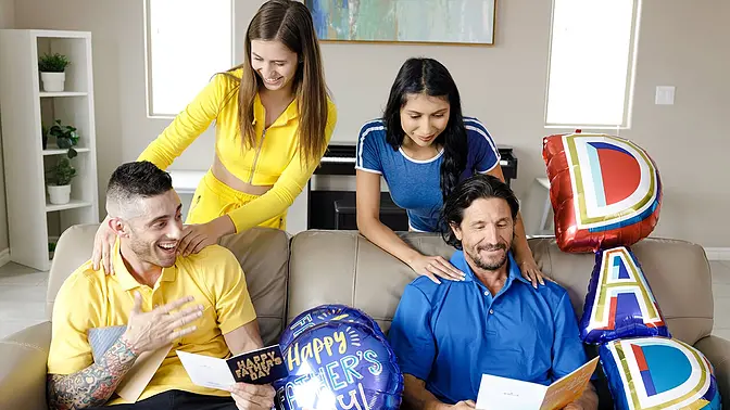 Sluts lick and pound stepdads on Step-Father's Day