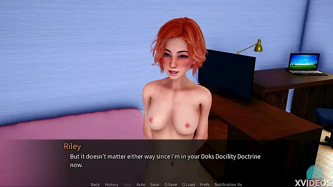 Sluttish redhead wets her perfect tits with a new toy