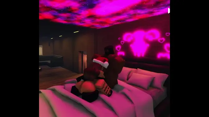 Slutty black bitch strips and rides big black cock in condo