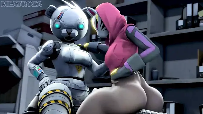 Slutty girls in 3D hentai animation suck and fuck huge cocks