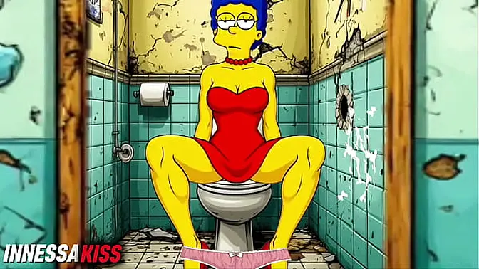 Slutty housewife takes BBC in public restroom glory hole