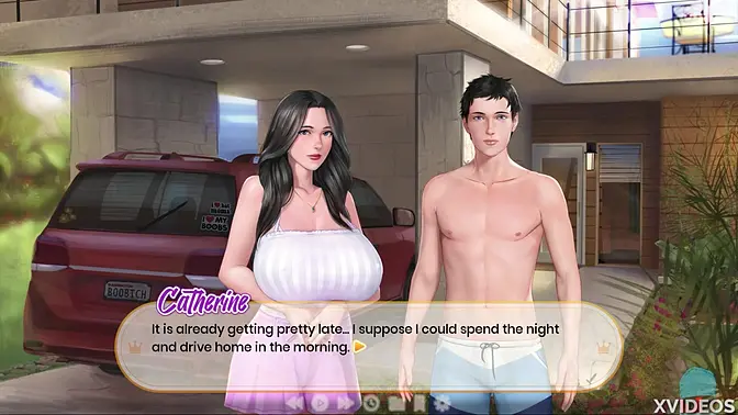 Slutty MILF gets her big tits massaged and kissed