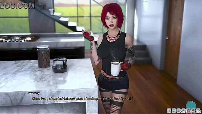 Slutty MILF with perfect tits plays roleplay game