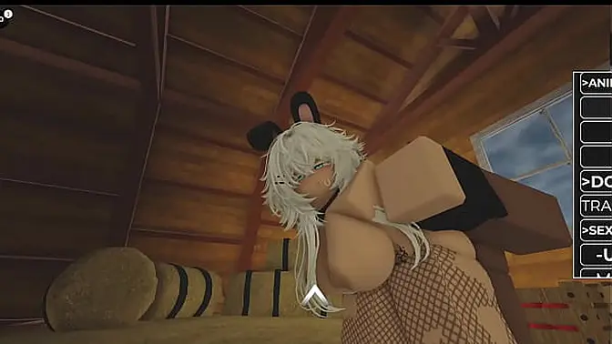 Slutty snowbunny in fishnets gets black cock deep inside her