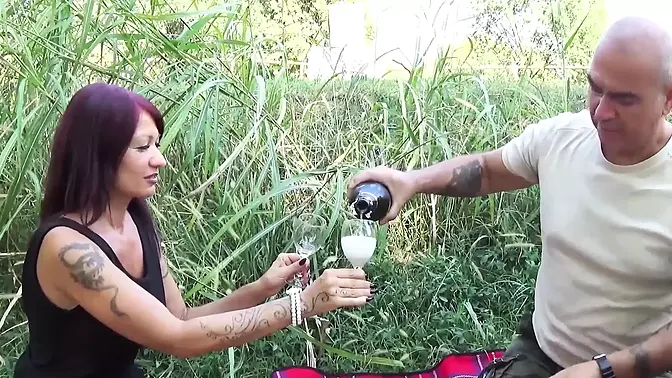 Slutty wife gets fucked hard by her husband and a stranger