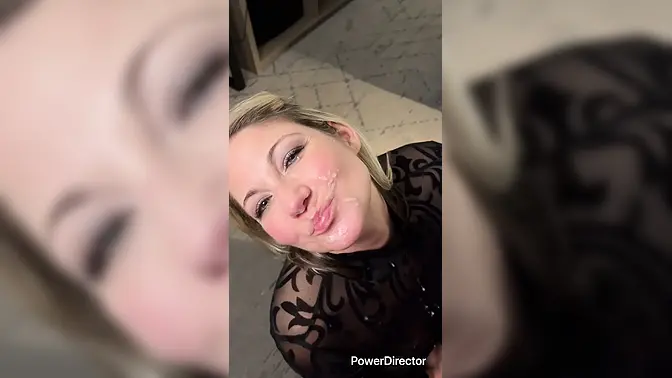 Sneaky hot MILF cheats on hubby with deepthroat blowjob