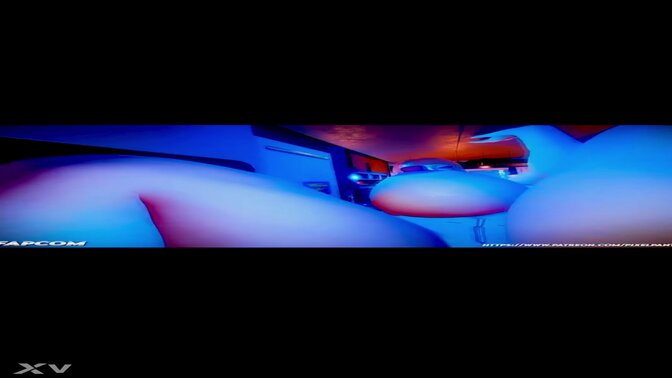 Solo big-titted babe enjoys 3D HQ POV breast expansion