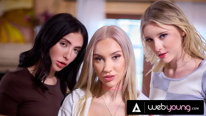 Sorority Girlfriends Melody Marks And Jane Wilde's Cheating Game Turns Into A Wet Threesome