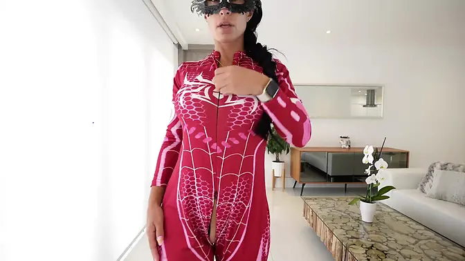 Spider Woman Saves a Man