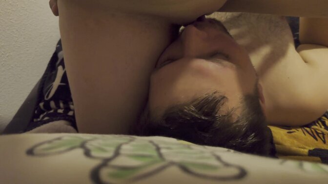 Step-sister sucks and sits on my face