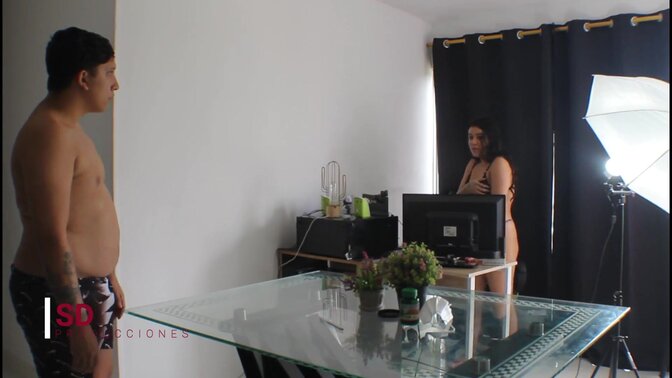 Stepbrother finds out sis is a webcam model and returns the favor with a