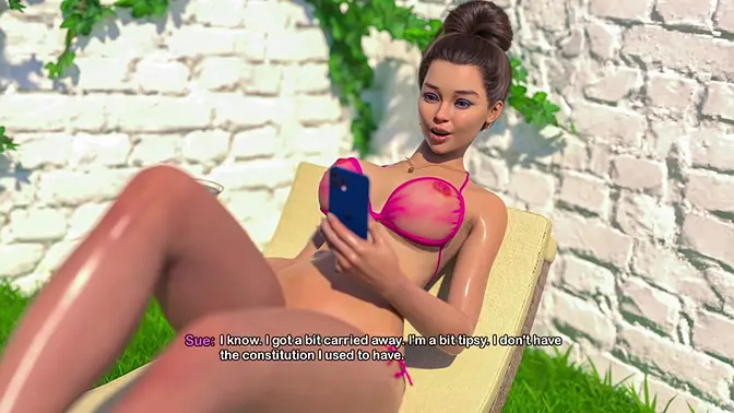 Stepbrother motorboats stepmom's fake big boobs