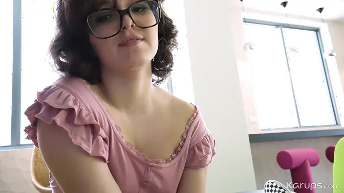 Stepdad's big dick helps nerdy teen forget her homework