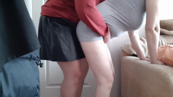 Stepdaughter bends over and fucks her stepmom in a hot homemade scene