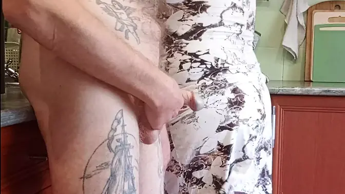 StepMom Jerks off Stepson's Dick Until He Cum