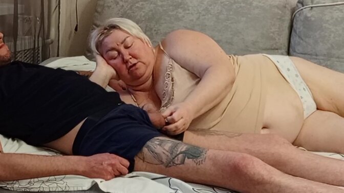 Stepmom takes cock and swallows his cum