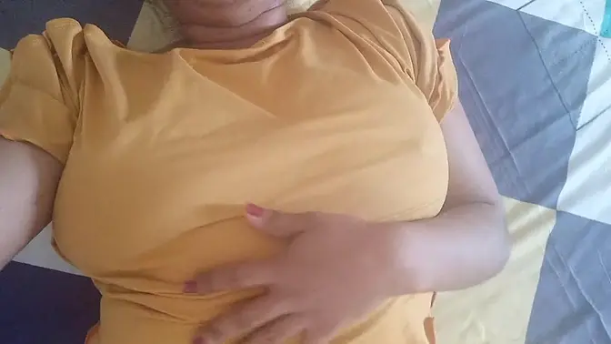 Stepmom with big tits gets a juicy creampie in her tight pussy