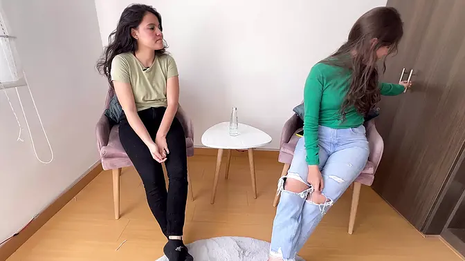 Stepsis dares me to suck her pussy; I oblige and give her a long intense orgasm