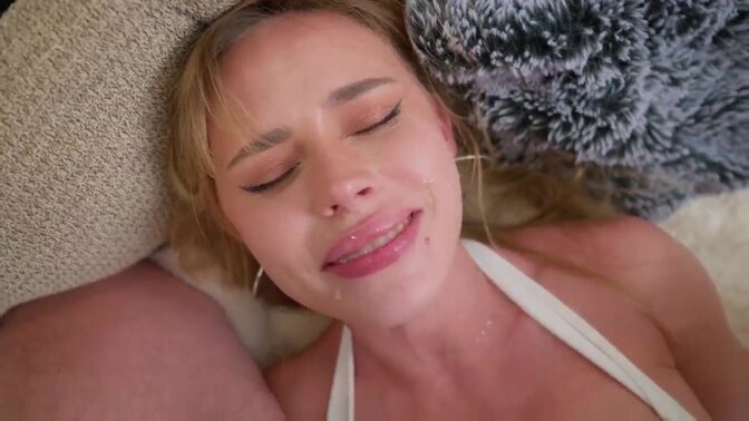 Stepsis sucks and rides stepbro's big cock in POV doggystyle