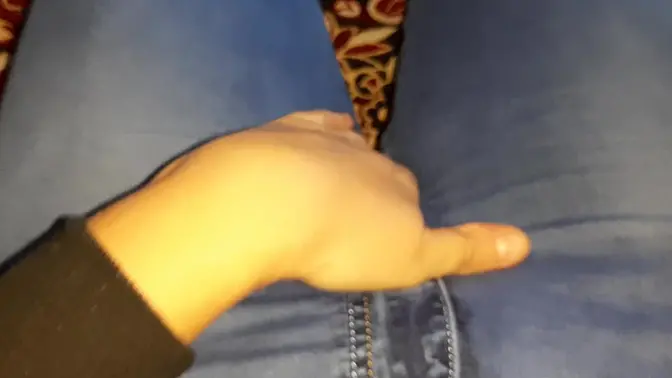 Stepsister gets off after intense solo play session